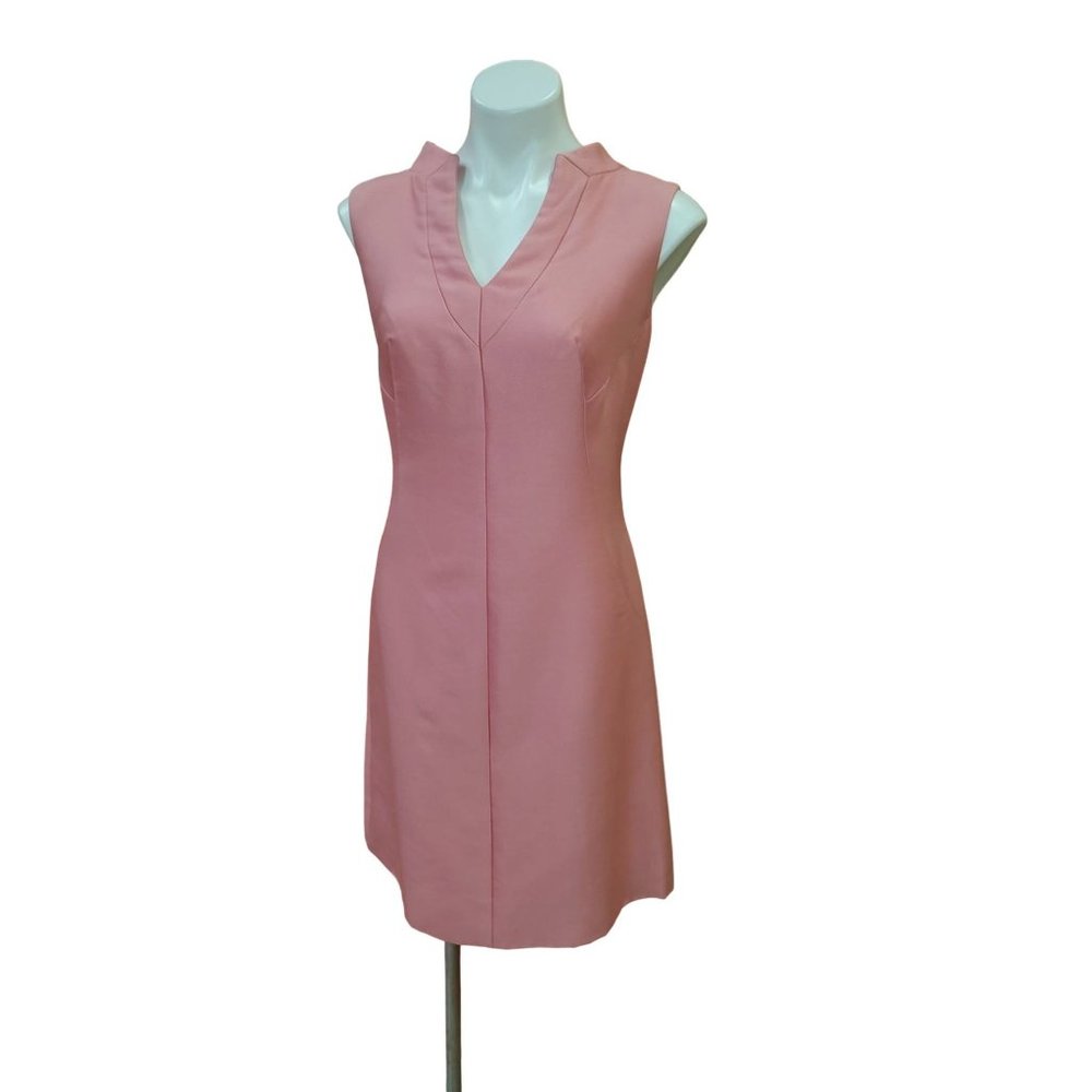 Vintage 1960's Jackie O' Inspired Bubble Gum Pink Sheath Dress by Best & CO